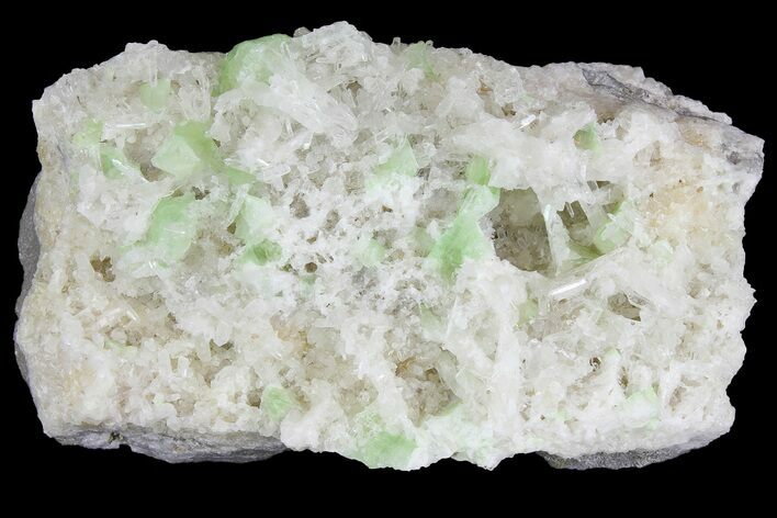 Green Augelite Crystals on Quartz - Peru #173389